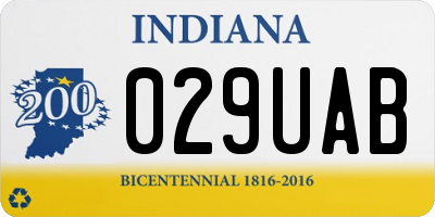 IN license plate 029UAB