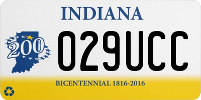 IN license plate 029UCC