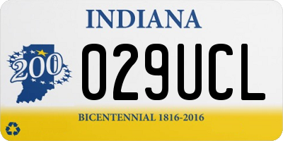IN license plate 029UCL