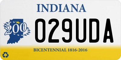 IN license plate 029UDA