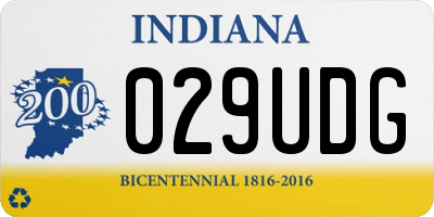 IN license plate 029UDG