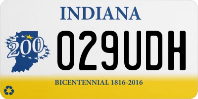 IN license plate 029UDH
