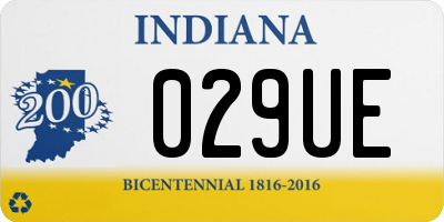 IN license plate 029UE