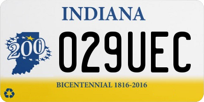IN license plate 029UEC