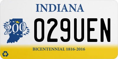 IN license plate 029UEN