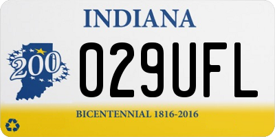 IN license plate 029UFL