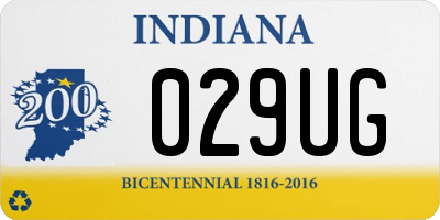 IN license plate 029UG