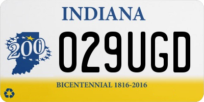 IN license plate 029UGD