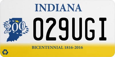 IN license plate 029UGI