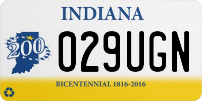 IN license plate 029UGN