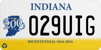 IN license plate 029UIG