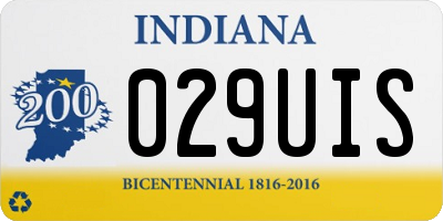 IN license plate 029UIS