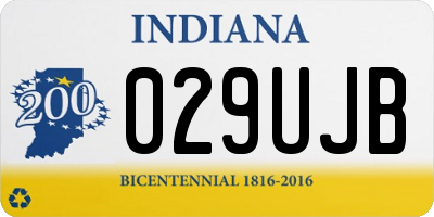 IN license plate 029UJB