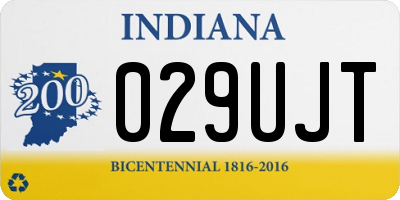 IN license plate 029UJT