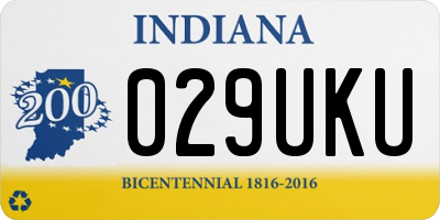 IN license plate 029UKU