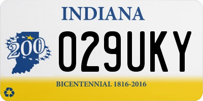 IN license plate 029UKY