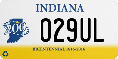 IN license plate 029UL