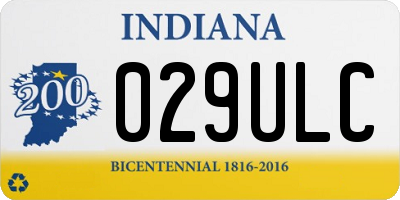 IN license plate 029ULC