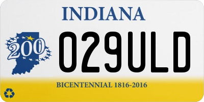 IN license plate 029ULD