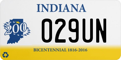 IN license plate 029UN