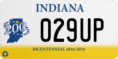 IN license plate 029UP