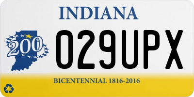 IN license plate 029UPX
