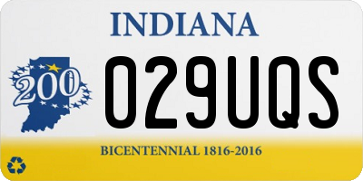 IN license plate 029UQS