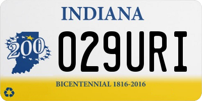 IN license plate 029URI