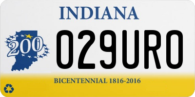 IN license plate 029URO