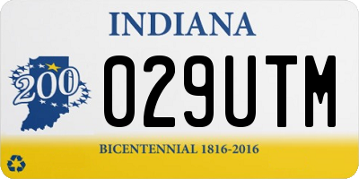 IN license plate 029UTM