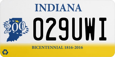 IN license plate 029UWI