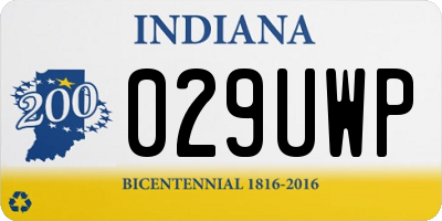 IN license plate 029UWP