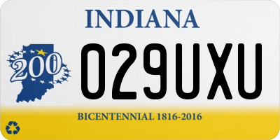 IN license plate 029UXU