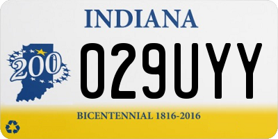 IN license plate 029UYY