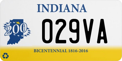 IN license plate 029VA