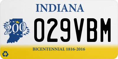 IN license plate 029VBM