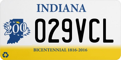 IN license plate 029VCL