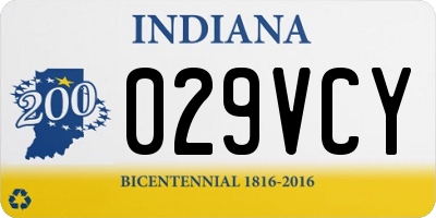 IN license plate 029VCY