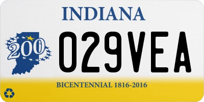 IN license plate 029VEA