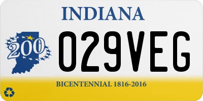 IN license plate 029VEG