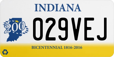 IN license plate 029VEJ