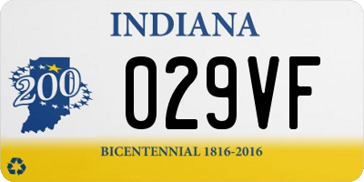 IN license plate 029VF