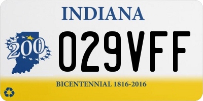 IN license plate 029VFF