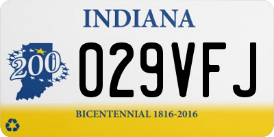 IN license plate 029VFJ