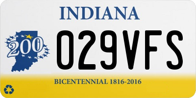 IN license plate 029VFS