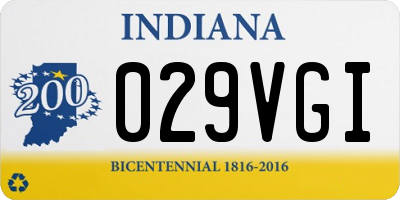 IN license plate 029VGI