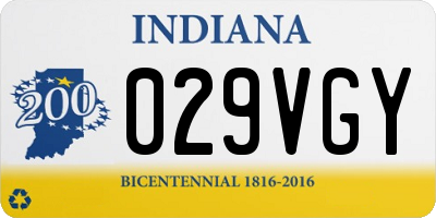 IN license plate 029VGY
