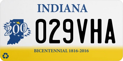 IN license plate 029VHA