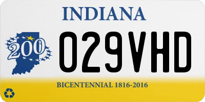 IN license plate 029VHD