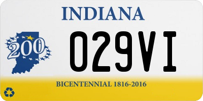 IN license plate 029VI